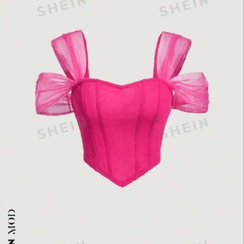 SHEIN Pink Crop Top - Picture 3 of 3